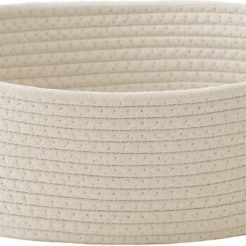 Decorative Woven Storage Basket with Handles for Home and Everyday Organization