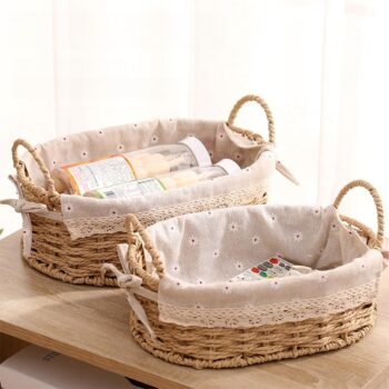 Handwoven Decorative Storage Basket for Home, Shelves and Everyday Essentials