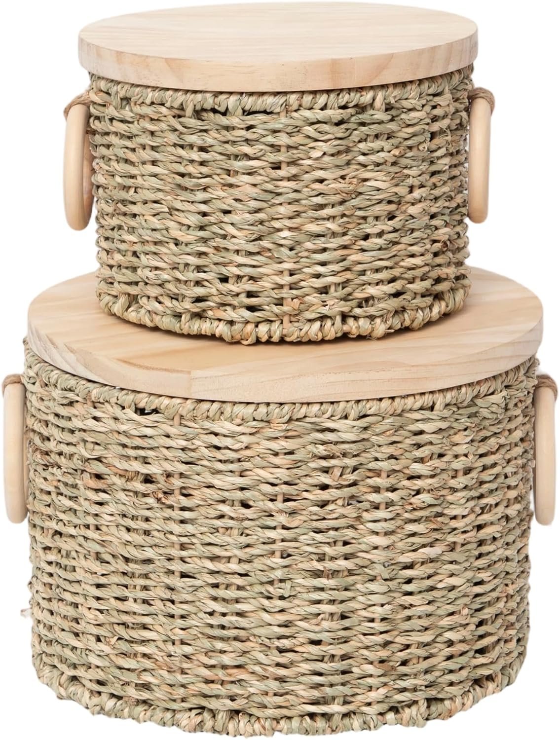 Woven Seagrass Storage Basket for Home, Shelves and Everyday Organization